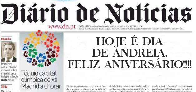 HOJE É DIA DE ANDREIA. FELIZ ANIVERSÁRIO!!!!