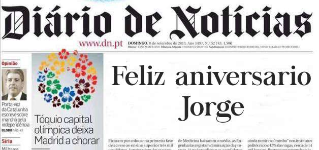 Feliz aniversario Jorge 