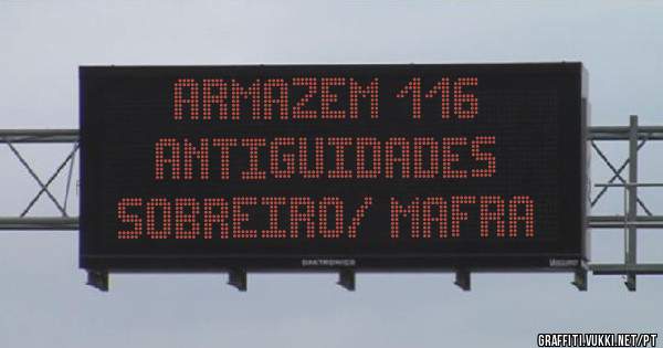    ARMAZEM 116
  ANTIGUIDADES
SOBREIRO/ MAFRA