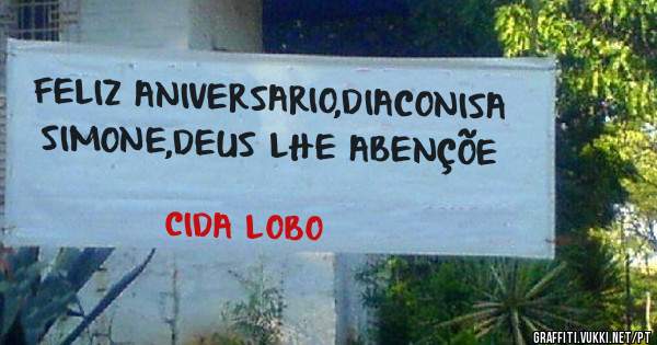 FELIZ ANIVERSARIO,DIACONISA SIMONE,DEUS LHE ABENÇÕE