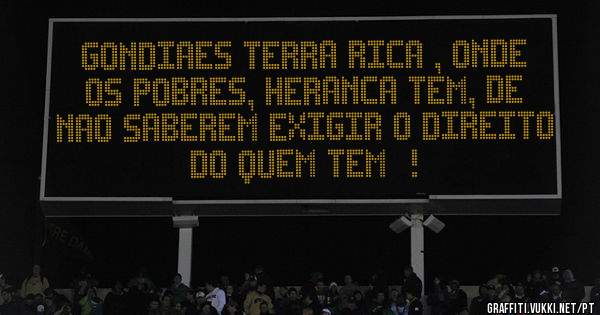 GONDIAES TERRA RICA , ONDE OS POBRES, HERANCA TEM, DE NAO SABEREM EXIGIR O DIREITO DO QUEM TEM  !