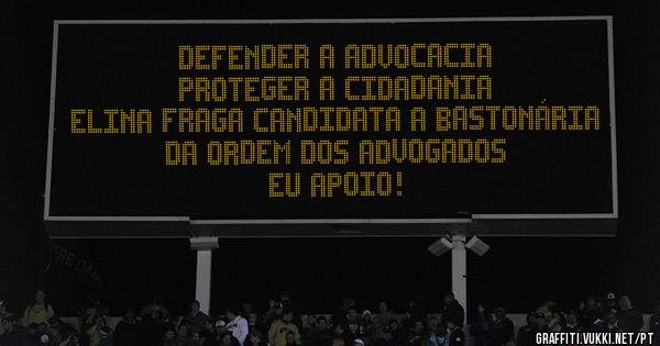 Defender a Advocacia
Proteger a Cidadania
Elina Fraga Candidata a Bastonária da Ordem dos Advogados
Eu apoio!