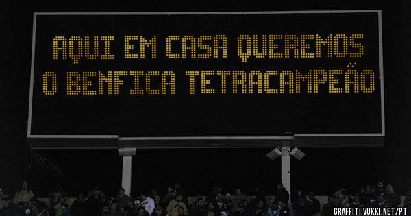 Aqui em casa queremos o Benfica tetracampeão 