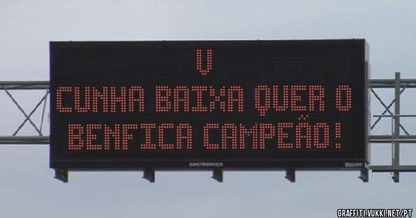 V

Cunha baixa quer o benfica campeão!