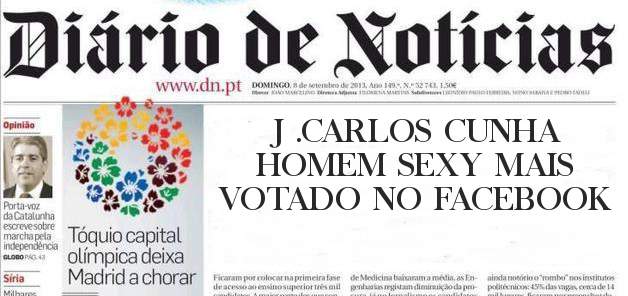 J .CARLOS CUNHA
HOMEM SEXY MAIS VOTADO NO FACEBOOK