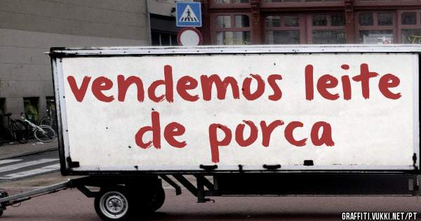 vendemos leite de porca
