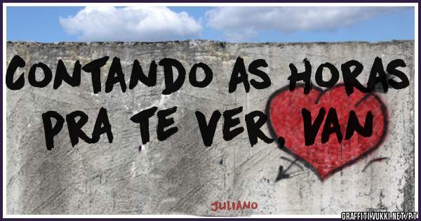 Contando as horas pra te ver, Van