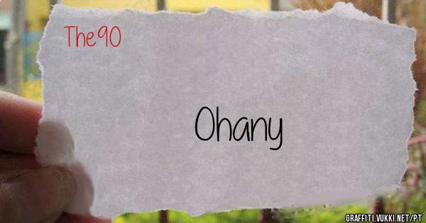 Ohany
