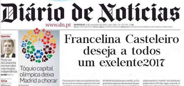 Francelina Casteleiro deseja a todos um exelente2017