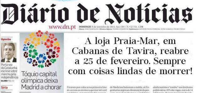 A loja Praia-Mar, em Cabanas de Tavira, reabre a 25 de fevereiro. Sempre com coisas lindas de morrer!