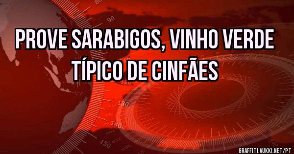 Prove sarabigos, vinho verde típico de Cinfães 