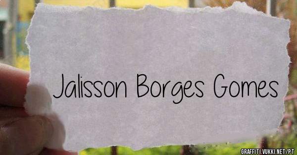 Jalisson Borges Gomes 