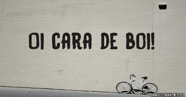 Oi cara de boi! 