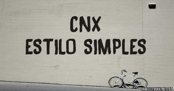 CNX
ESTILO SIMPLES


