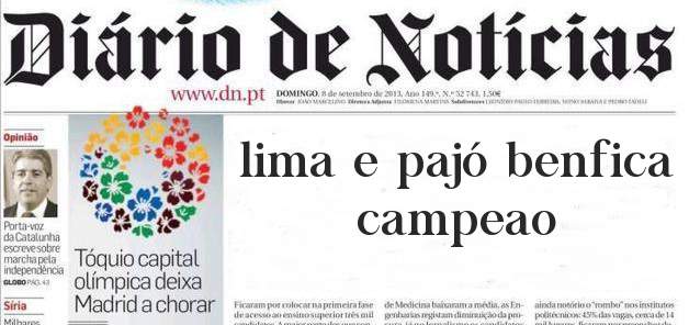 lima e pajó benfica campeao