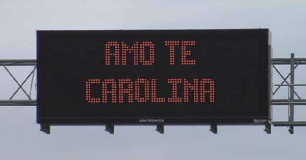 Amo te 
Carolina