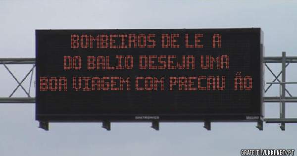 Bombeiros de Leça do Balio deseja uma boa viagem com precaução