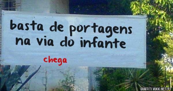 basta de portagens na via do infante
