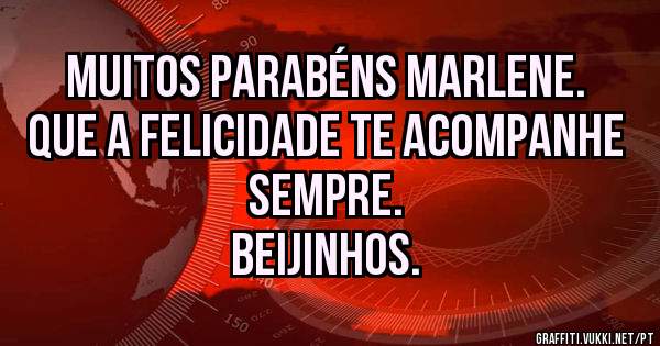 Muitos parabéns Marlene. Que a felicidade te acompanhe sempre.
Beijinhos.
