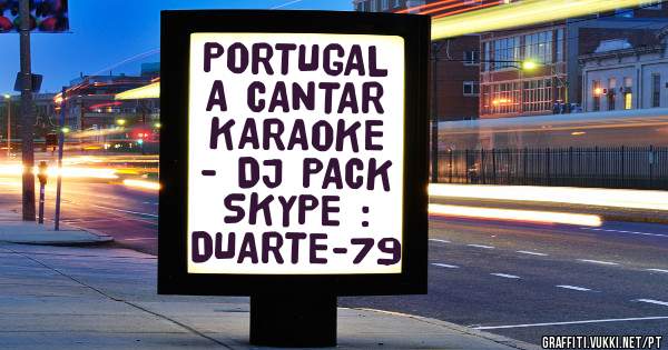 PORTUGAL A CANTAR KARAOKE - DJ PACK SKYPE : DUARTE-79