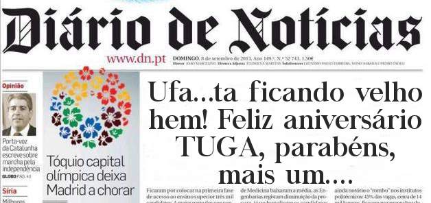 Ufa...ta ficando velho hem! Feliz aniversário TUGA, parabéns, mais um....