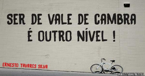 Ser de vale de cambra é outro nível !
