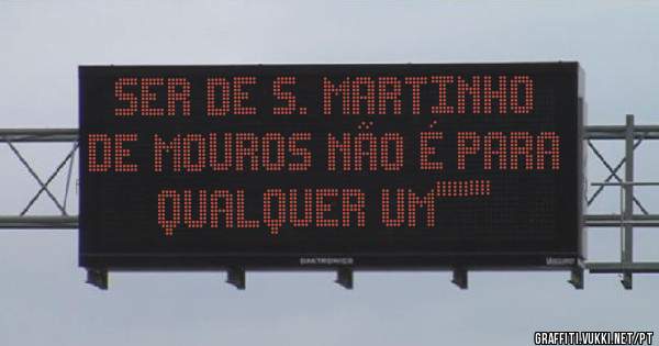 Ser de S. Martinho de Mouros não é para qualquer um''''''''''