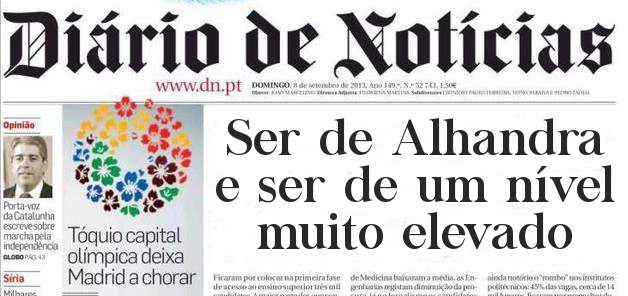 Ser de Alhandra e ser de um nível muito elevado