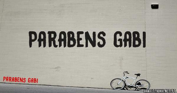 Parabens gabi