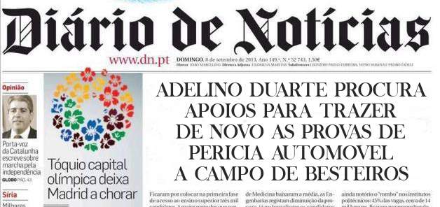 ADELINO DUARTE PROCURA APOIOS PARA TRAZER DE NOVO AS PROVAS DE PERICIA AUTOMOVEL A CAMPO DE BESTEIROS