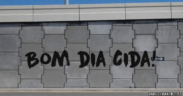 Bom dia Cida!
