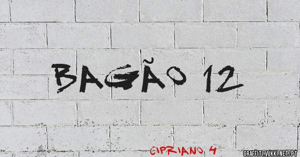 BAGÃO 12 