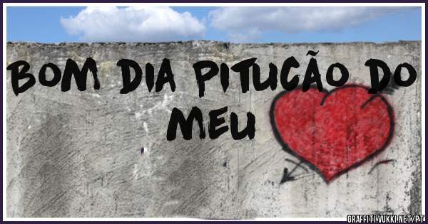 Bom dia Pitucão do meu 