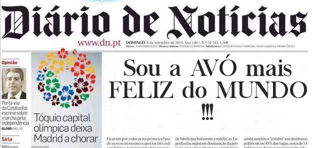 Sou a AVÓ mais FELIZ do MUNDO !!!