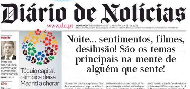 Noite... sentimentos, filmes, desilusão! São os temas principais na mente de alguém que sente!