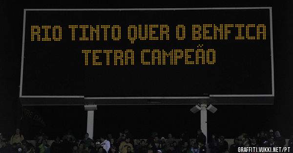 Rio tinto quer o benfica tetra campeão 