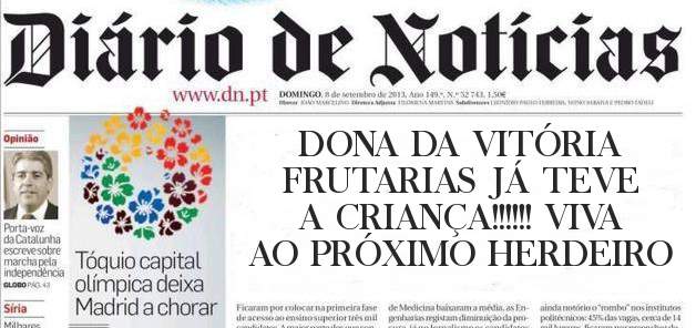 DONA DA VITÓRIA FRUTARIAS JÁ TEVE A CRIANÇA!!!!!! VIVA AO PRÓXIMO HERDEIRO