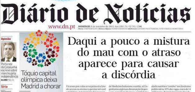 Daqui a pouco a mistura do mau com o atraso aparece para causar a discórdia