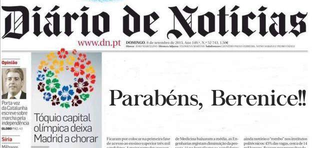 Parabéns, Berenice!! 