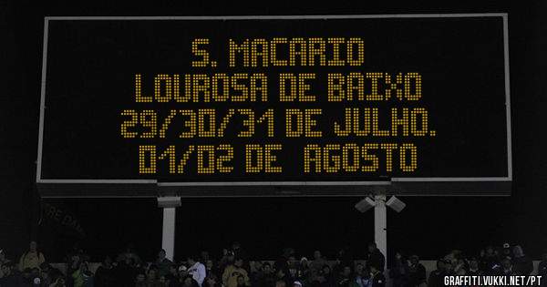 S. MACARIO
Lourosa de Baixo

29/30/31 de Julho.                      01/02 de  Agosto 