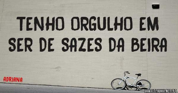 TENHO ORGULHO EM SER DE SAZES DA BEIRA 