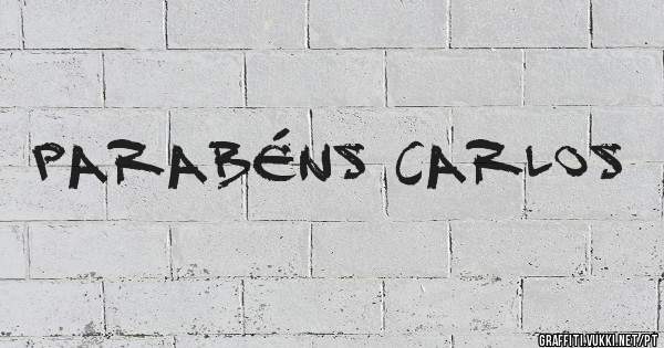 Parabéns Carlos