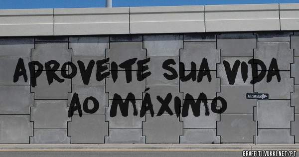 aproveite sua vida ao máximo