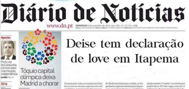 Deise tem declaração de love em Itapema