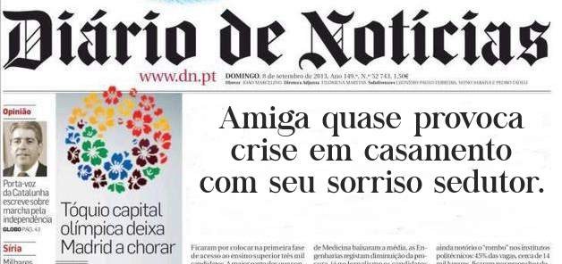 Amiga quase provoca crise em casamento com seu sorriso sedutor.
