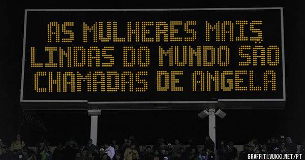 As mulheres mais lindas do mundo são chamadas de Angela