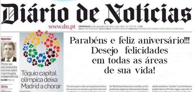 Parabéns e feliz aniversário!!!  Desejo  felicidades em todas as áreas de sua vida!