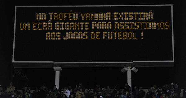 No Troféu Yamaha existirá um ecrã gigante para assistirmos aos Jogos de Futebol ! 