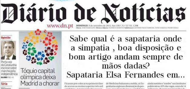 Sabe qual é a sapataria onde a simpatia , boa disposição e bom artigo andam sempre de mãos dadas? 
Sapataria Elsa Fernandes em Seixas - Caminha.
