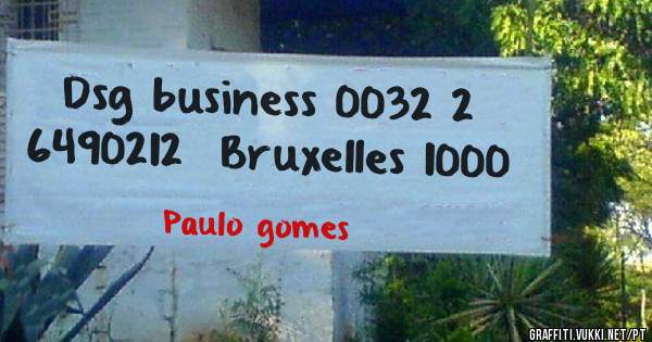 Dsg business 0032 2 6490212  Bruxelles 1000